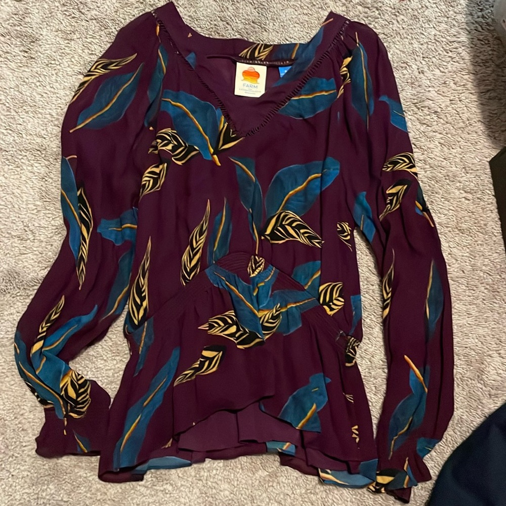 Farm Rio XL blouse top